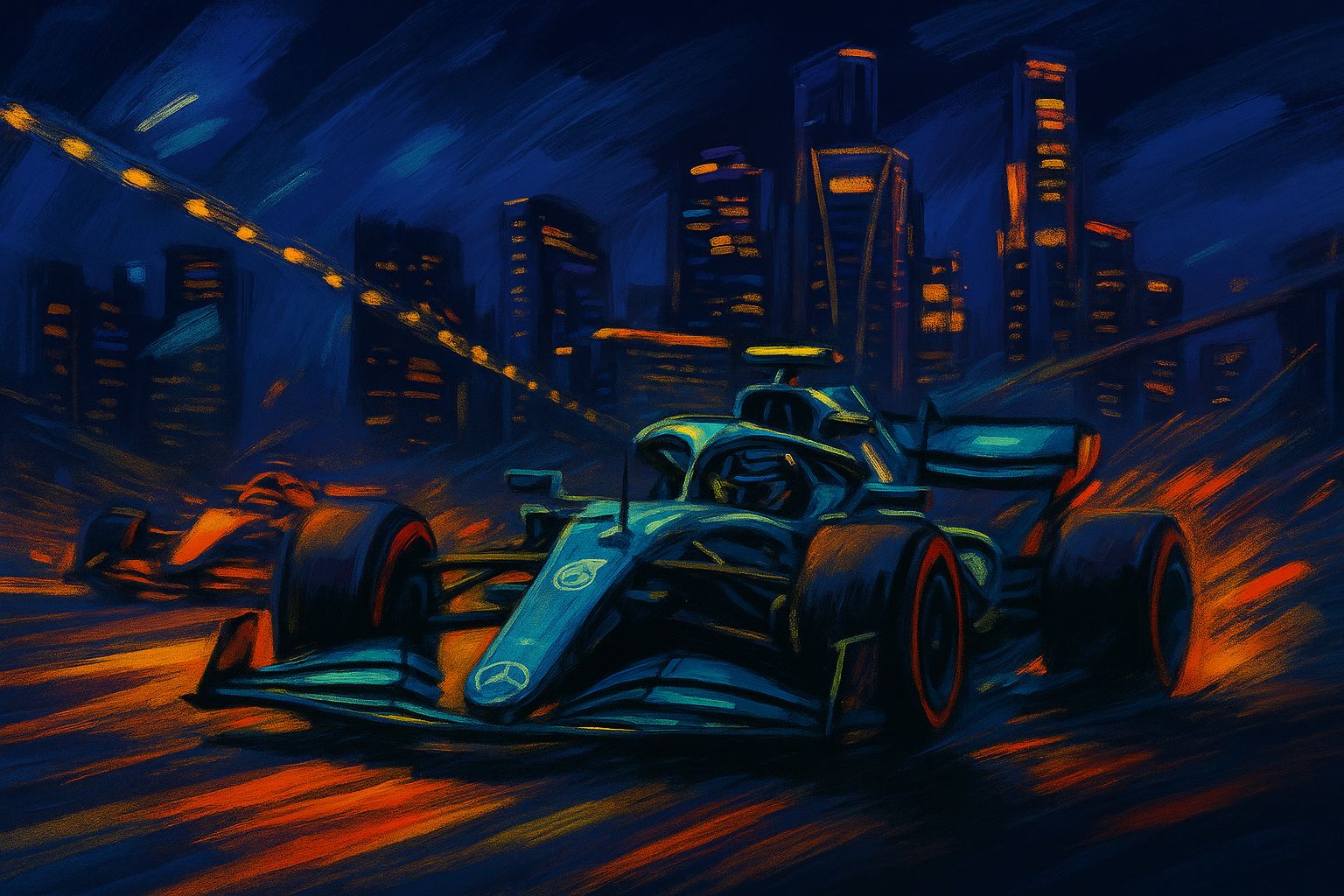 Singapore Grand Prix, Formula 1, Mercedes, Marina Bay, 2025, George Russel