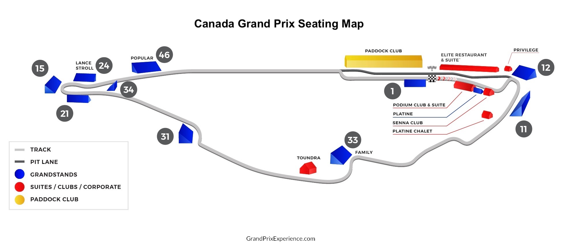 Montreal Grand Prix Grandstand 24 Seating Chart Elcho Table