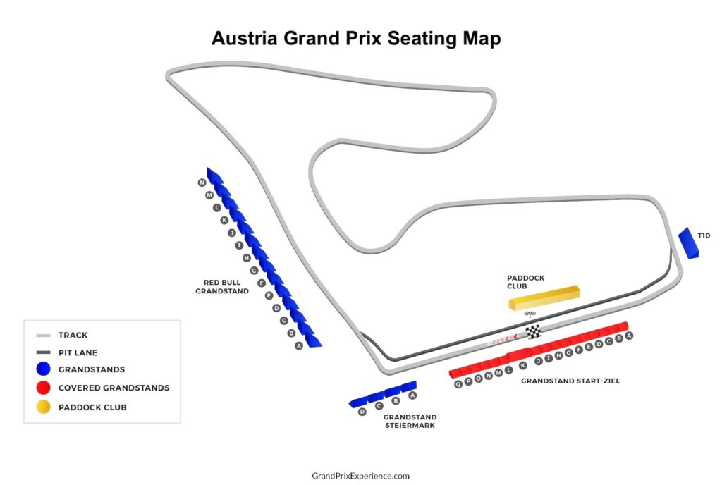 Austrian Grand Prix, Formula 1, Seating,