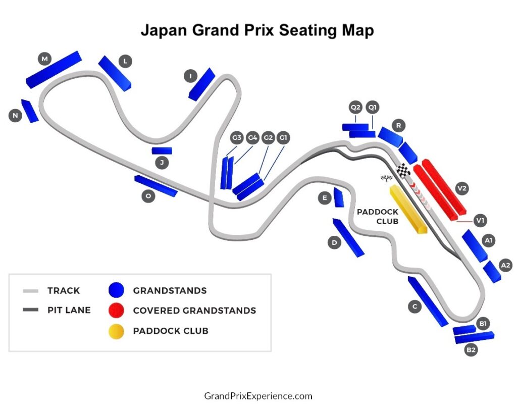 Japanese Grand Prix 
Seating Chart 
